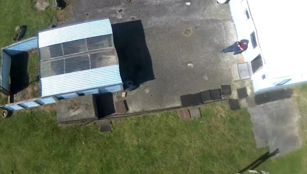 Aerial view from drone