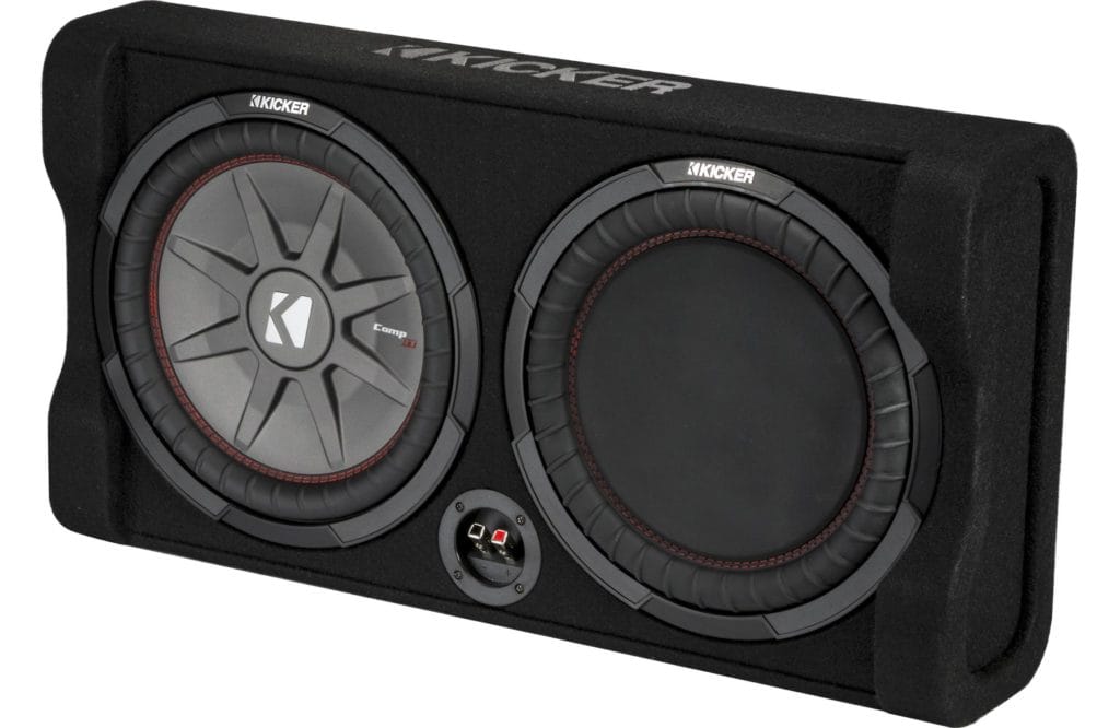 Loaded subwoofer enclosure